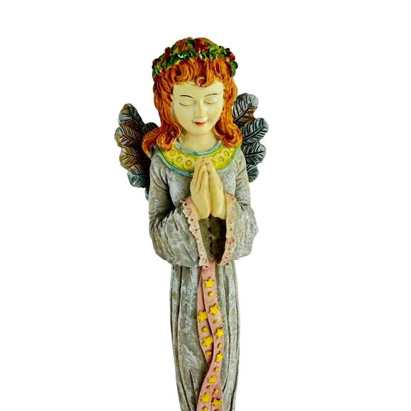 Tall Skinny Pencil Vintage Angel Figurine Elegant Home Decor Collectible or Gift - Picture 10 of 10